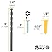 Klein Tools 53729 Conical Anchor Kit, 100 Anchors, 100 #2 Phillips, 1/4 Inch Masonry Drill Bit, Drywall and Masonry