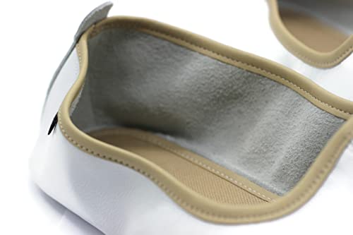 Women's Indoor Leather Slippers White and Beige Traditional Babouche House Shoes Moccasin Tawaf Shoes2