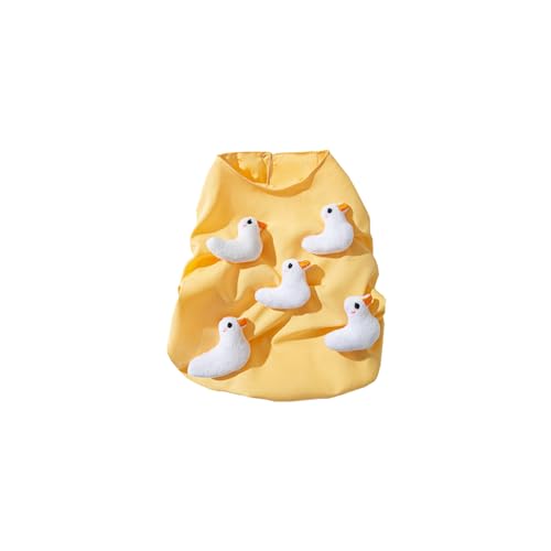 Wsdsgz Hund Frühling Gelbe Weste Für Junge Mädchen Hunde Den Innen Und Außenbereich Cartoon...