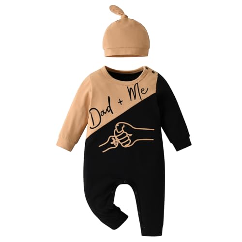Image of Derouetkia Baby Boys Girls Romper Funny Letter Jumpsuit