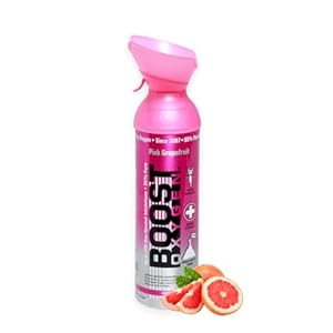 Boost Oxygen – Zuurstof – Natuurlijk, 95% Zuivere Zuurstof – Zuurstoffles voor Concentratie, Recuperatie, Energie, Stemming, Groot – 9L – Roze Grapefruit