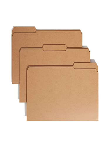 Smead dossier 10734 en carton kraft haute résistance onglet 1/3 coupé