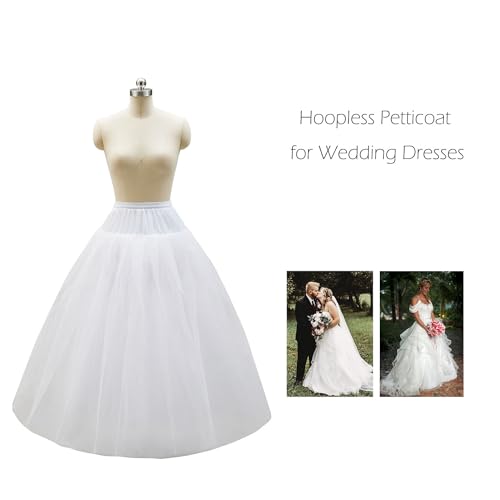 Aprildress PPT026 A-Line Hoopless Petticoat Crinoline Underskirt Slips thumb #5