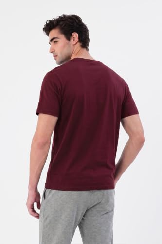 Image of Van Heusen Men's Crew Neck T-Shirt - Soft & Breathable Cotton | Regular Fit | Comfortable Everyday Casual Wear | Short Sleeves | Summer Favorite |Solid Colors | Style 60052|Available in Pack of 1 & 2