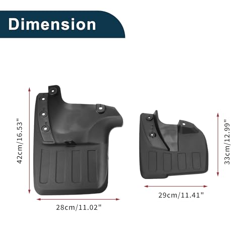 Image of Mud Flaps Splash Guards for Toyota Fortuner 2016-2022 Front & Rear Mud Guards W /Mount Accessories