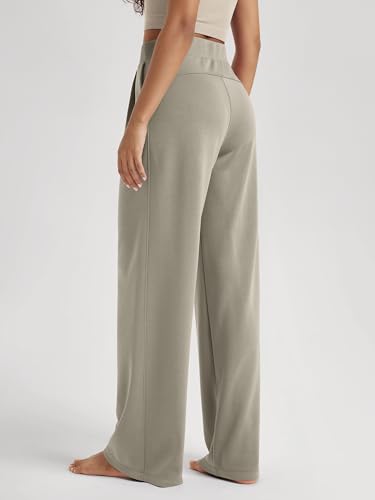 Image of ODODOS Modal Soft Wide Leg Pants for Women High Waist Casual Relaxed Pants with Pockets-27 /29 inch / 31 inch Inseam