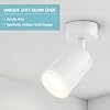 Cinsenten 2 Pack White Ceiling Spotlights - Adjustable GU10 Socket Wall/Ceiling Spot Lights Indoor, Industrial Matt White Wall Spotlights for Kitchen Bedroom Lounge Hallway No Bulbs (White) #2