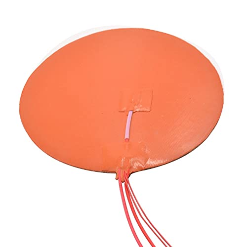 Lysee 3D Printer Parts & Accessories - Silicone Heating pad Heater Round 250mm for 3D Printer Circular Heat Bed - (Size: 220V 200W, Color: Black)