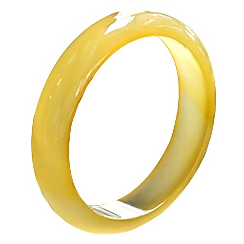 Jade Jaune pour Femmes et agate ice transparent : bijou 56 mm de qualité