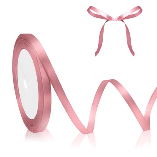 Qwzify Altrosa Satinband Roségold 6mm 23M