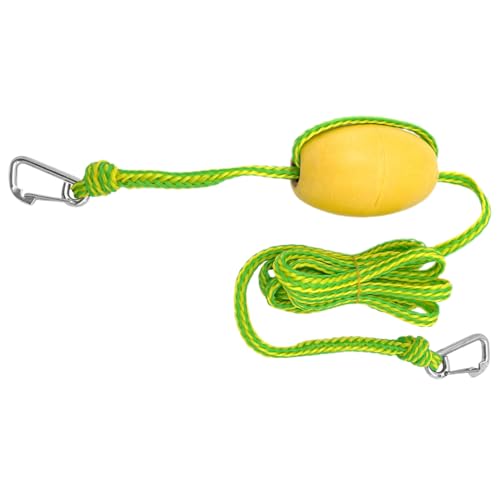 Jorzer Floating Rope with Buoy Float, 12ft Heavy Duty Pool Float Anchor Rope with Stainless Steel Hook, High Visibility Boat Anchor for Beach, Lake or Sandbar Water Summer Sport.