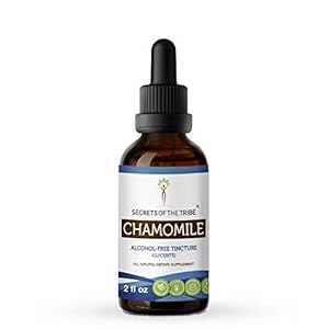 Secrets of the Tribe Chamomile Tincture Alcohol-Free Extract, Chamomile Matricaria Recutita Healthy Digestion/Soothing…