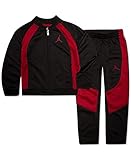 Jordan Nike Air Big Boys Tricot Tracksuit Jacket & Pants 2 Piece Set (B(954355-KR5)/R, Small)