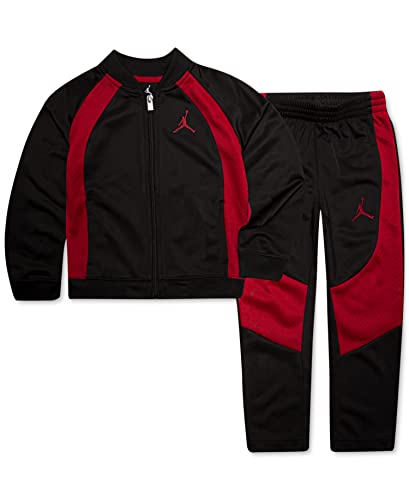 Jordan Nike Air Big Boys Tricot Tracksuit Jacket & Pants 2 Piece Set (B(954355-KR5)/R, Small)