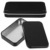 TOKIDNY 2 Stück Teiliges Metall zahnseide etui mit Deckel Wiederverwendbarer Kompakter Zahnseidehalter für Reisen Kleine Rechteckige Metallbox Leicht und Praktisch für Unterwegs