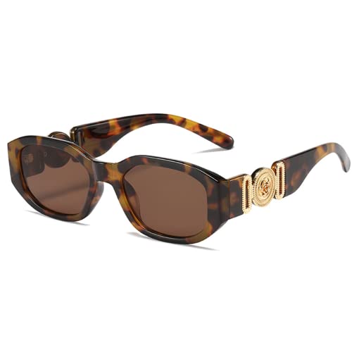 SOJOS Sonnenbrille Retro - Polarisierte Rechteck-Brille Damen/Herren