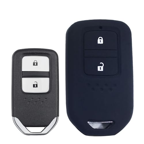 TiTiDeeR for Honda UR-V ZR-V BR-V WR-V Car Key Case Silicone Remote Key Case Auto Key Shell Cover (Black)