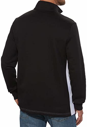 Calvin Klein Mens Mid-Weight Quarter Zip Pullover (Black, Medium)2