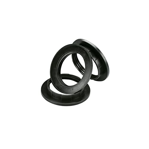 Image of E26 Lamp Shade Rings, Black Light Socket Shade Ring, Aluminum Lamp Retainer Rings Replacement for Glass Light Fixture Porcelain Lamp Holder, Threaded Diameter 1-1 /2 Inch (39mm), 6-Pack
