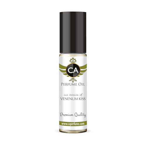 CA Perfume Impression of Venenum Kiss Unisex Fragrance Oil Amber Spicy Scent Long Lasting Perfumes for Women &amp; Men Travel Size TSA Ready Mini Parfum Body Oil Roll-on 0.33 Fl Oz 10ml