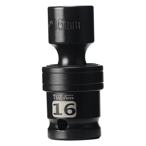 Image of 1 /2 inch Universal Joint Socket.1 /2-Inch Drive Shallow Impact Universal Joint Swivel Socket.Chrome Molybdenum Steel.6 Point, Metric 16mm