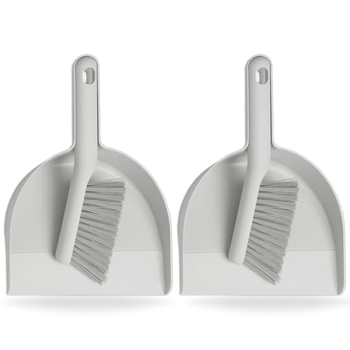 Home Stuff Pack Of 2 Dustpan And Brush Set, Dust Pans With Brush, Small Dustpan And Brush Set, Hand Broom And Dustpan Set For Home, Dustpan And Brush 