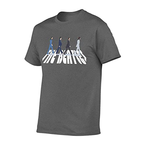 FSIGOM The Beatles T-shirt à manches courtes en coton pour homme, coupe régulière, imprimé graphique, cool et amusant, meilleur cadeau pour le printemps, l’été, l’automne, gris automne - Les Beatles, Paul McCartney, John Lennon, RIngo Starr, George Harrison FSIGOM The Beatles T-shirt à manches courtes en coton pour homme, coupe régulière, imprimé graphique, cool et amusant, meilleur cadeau pour le printemps, l'été, l'automne, gris automne – Image 3