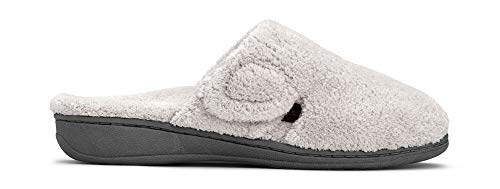 Vionic Women’s Gemma Mule Slipper - Comfortable Spa House Slippers That Include Three-Zone Comfort With Orthotic Insole Arch Support, Soft House Shoes For Ladies Dark Grey 8 Medium #TOP1