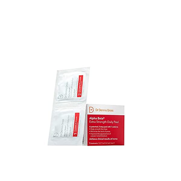 Dr-Dennis-Gross-Alpha-Beta-Extra-Strength-Daily-Peel-for-Oily-Skin-Uneven-Tone-or-Texture-Wrinkles-or-Enlarged-Pores-5-Treatments Dr Dennis Gross Alpha Beta Extra Strength Daily Peel | 2 Step Daily Treatment to Boost Radiance, Refine Pores, Clear Breakouts, and Smooth Lines & Wrinkles | 5 Treatments