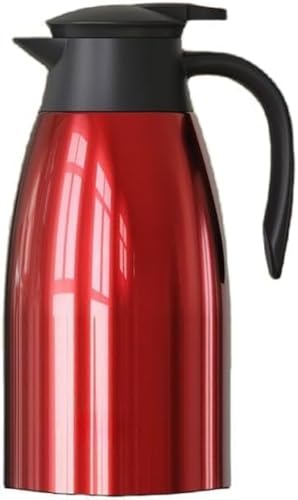 CokBlu家庭用卓上サーモポット 304 ステンレス真空断熱保温 2L 大容量魔法瓶 48 時間保温保冷対応コーヒ 開閉簡単省力飲料用