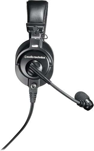 Image of Audio-Technica BPHS1 Broadcast Stereo Headset + Microfiber Cleaning Cloth + Headphone Stand + Goby Labs Headphone Cleaner 4 fl oz