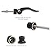 Quick Release Skewer 2Pcs Bike Quick Release Skewer Lever Aluminium Alloy Bicycle Hub Skewers Wheels Locking Cycling Accessories