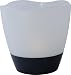 Solar Patio Table Lamp LED Candle Accent Light - Turner, A Unique 2 Sided Lantern, Warm White LED