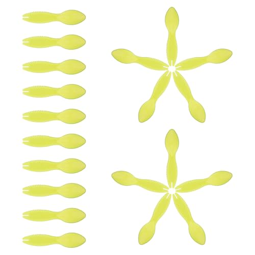 ROMISBABA 20 pièces Lot de Cuillères à Kiwi Plastique Réutilisables Outil Multi-usage pour Éplucher Diviser et Creuser Fruits comme Kiwi Citron et Ustensile de Cuisine Pratique et Facile à