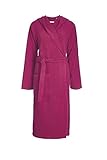Bügeln: nicht bügeln ESPRIT Bademantel Damen Kapuze Easy Raspberry XL