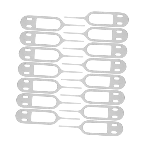 Homoyoyo 50 Pièces Aiguille de Retrait de Carte Sim Acier Inoxydable Lot de Outils Éjection Universels pour Téléphones Mobiles Design Allongé pour Facile Aux Sim