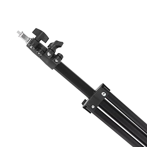 Image of 51 Inch Photography Light Stand, Adjustable Metal Tripod Stand for Photo Video Lighting, Heavy Duty Iron Light Stand with 1 /4 inch Screw for Softboxes Reflectors Cameras