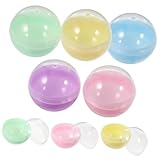 ifundom Bolas de Máquina Expendedora para Niños 50 Unidades de Cápsulas Redondas de Plástico 50 Mm para Premios Recuerdos de Fiesta Pascua y Navidad