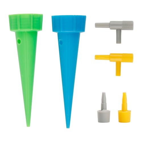 Tabanzhe 12PCS Self Watering Device for Plant,Vacation Plants Drip Irrigation System with Control Valve Switch,Adjustable Automatic Plant Watering Spikes Garden Accessories for Indoor Outdoor Plants