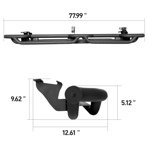 Estribo de acero para Ford Ranger SuperCrew Cab 2019-2026 miniatura 6