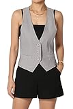 TheMogan Women's Adjustable Strap Racerback Vest Waistcoat