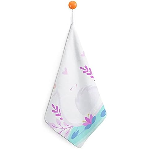 Toallas De Mano con Lazo para Colgar Cisne Púrpura Cover