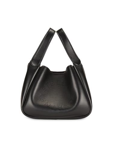 Stella McCartney, Faux Leather Logo Shoulder Bag, Black