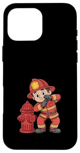 Funny Firefighter Next Hydrant ����ȏ��� �j�� �X�}�z�P�[�X iPhone 16 Pro Max �p