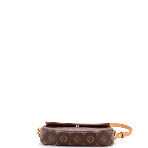 Pre-Loved Ivy Wallet on Chain Monogram Canvas, Brown4