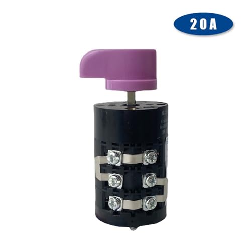 Interrupteur à came rotatif universel 20A triphasé pour sélection de circuits multiples