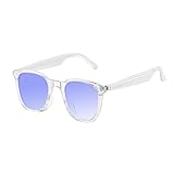 UouNeaCo Lunettes Intelligentes avec Caméra 1080p 8 MP, Commande Vocale, Assistant IA, Reconnaissance d'Objets, pour Vlogging, Conférences et Enregistrement Vidéo (Bleu)