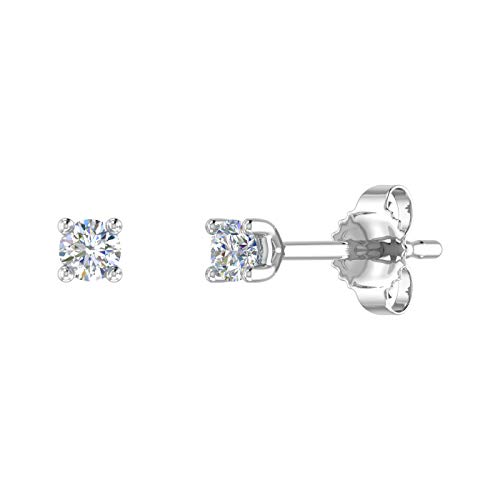 1/10 Carat Diamond Stud Earrings in 10K Gold