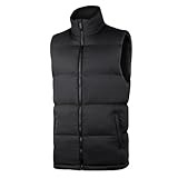 BWBIKE Ropa de Abrigo de Invierno para Hombre Chaleco Acolchado Cuello Alto Casual Chaleco Suave Chaqueta sin Mangas Acolchada Gruesa a Prueba de Viento