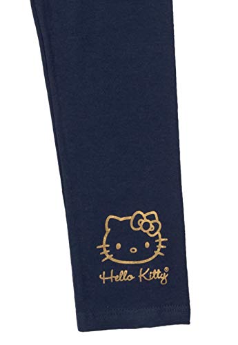 Calça Legging em Cotton, Hello Kitty, Meninas, Azul, 8